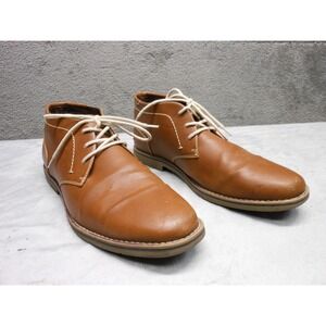 Sonoma Goods for Life Mens 11 Wide Chukka Boots Brown Leather Lace‎ Up